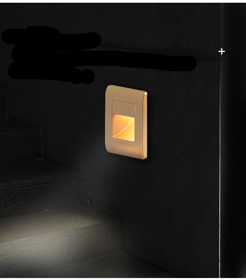 AstraLite LED schodišťové světlo — PIR pohybový senzor, čtyři barevné režimy