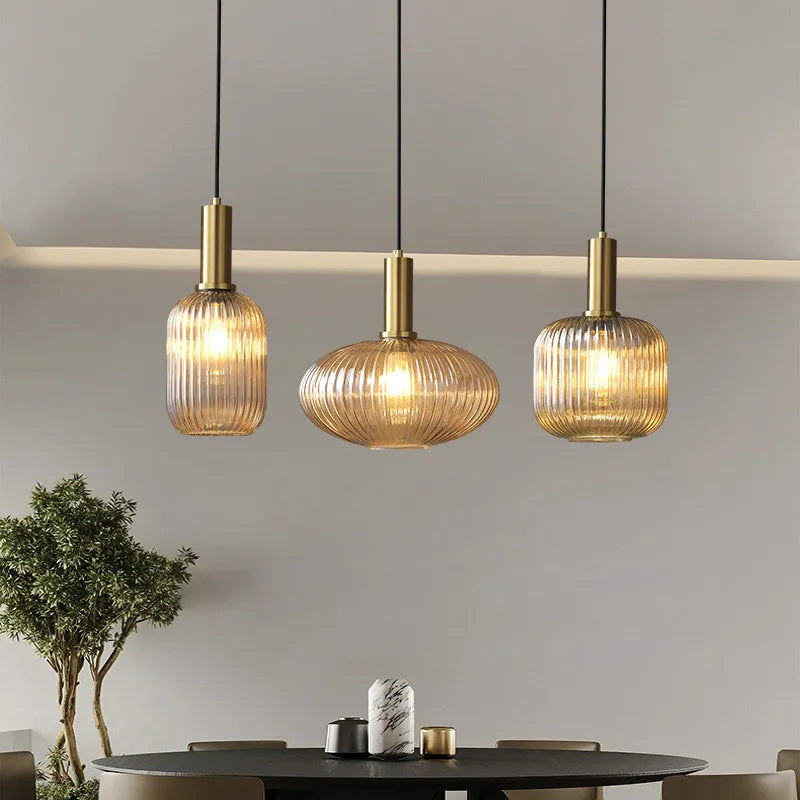 AuraGlass retro LED závěsné svítidlo — svítidlo ve vintage stylu - Desfino