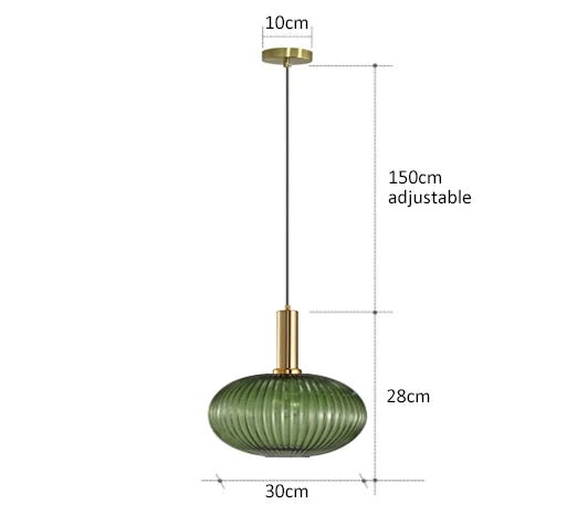 AuraGlass retro LED závěsné svítidlo — svítidlo ve vintage stylu - Desfino