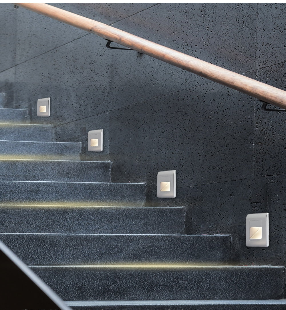 AstraLite LED schodišťové světlo — PIR pohybový senzor, čtyři barevné režimy