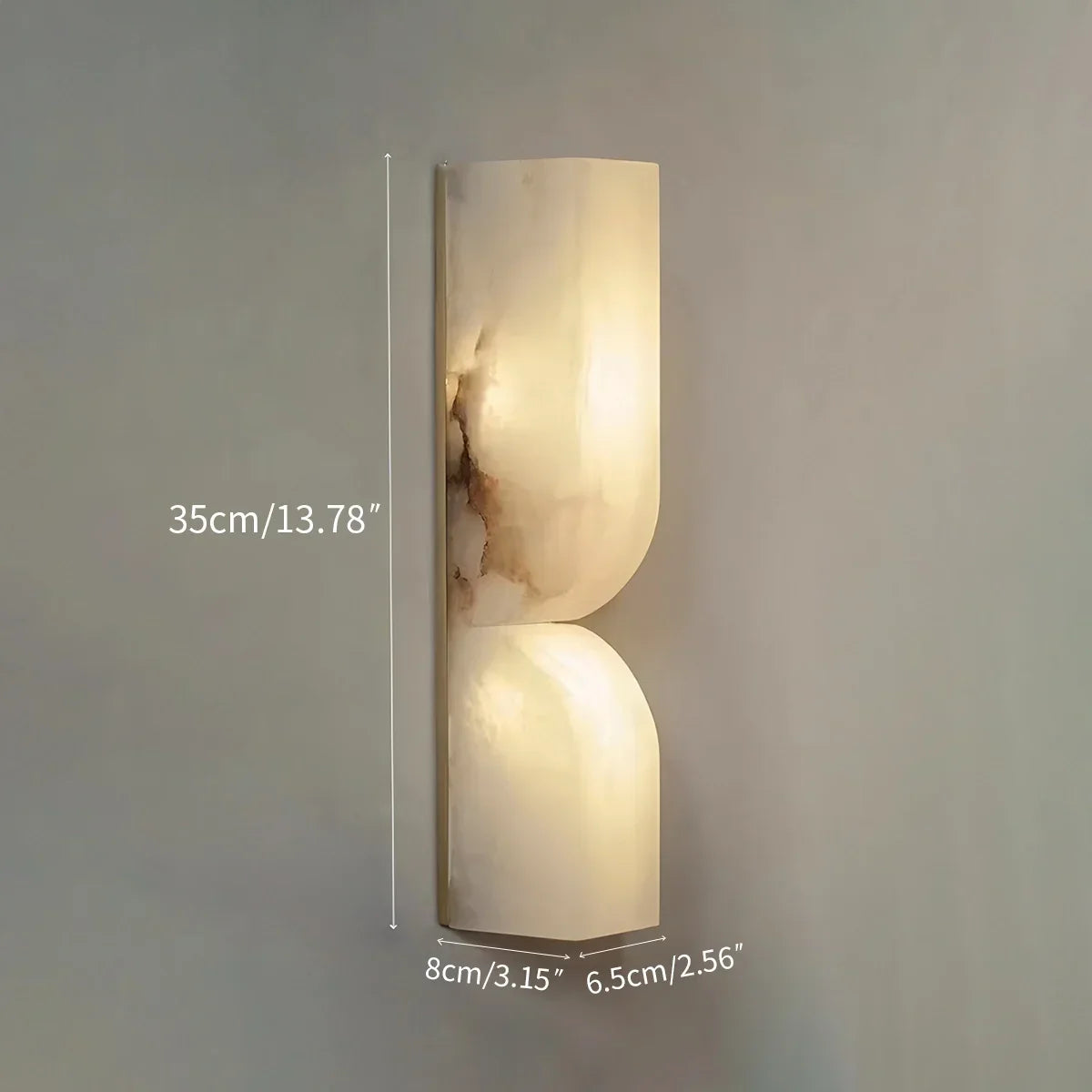 Luxuriöse spanische Alabaster-Wandleuchte für den Flur | Desfino