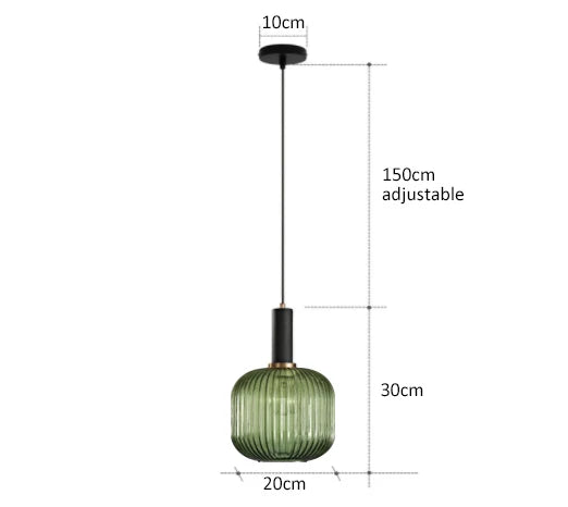 AuraGlass retro LED závěsné svítidlo — svítidlo ve vintage stylu - Desfino
