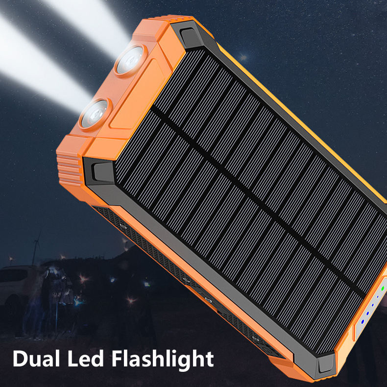 SolarPulse بنك طاقة شمسي بسعة 20000mAh — ألواح شمسية مدمجة - Desfino