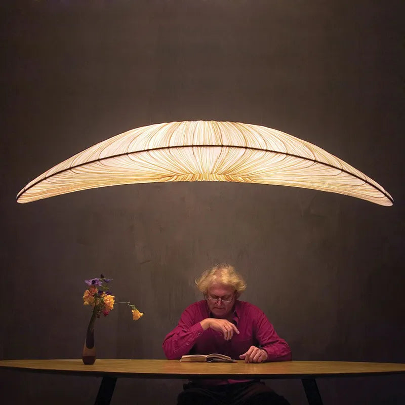 Lampadario in tessuto Aurelia Sailing — Lampada a sospensione LED bianca - Desfino