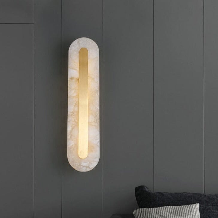 Aurelia Round Marble Wall Light — Timeless Elegant Glow - Desfino