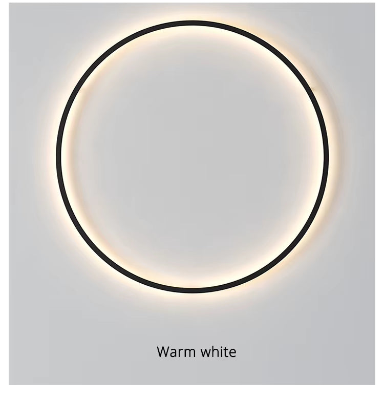 LumaNova rund LED-vägglampa — solinspirerad accentbelysning - Desfino