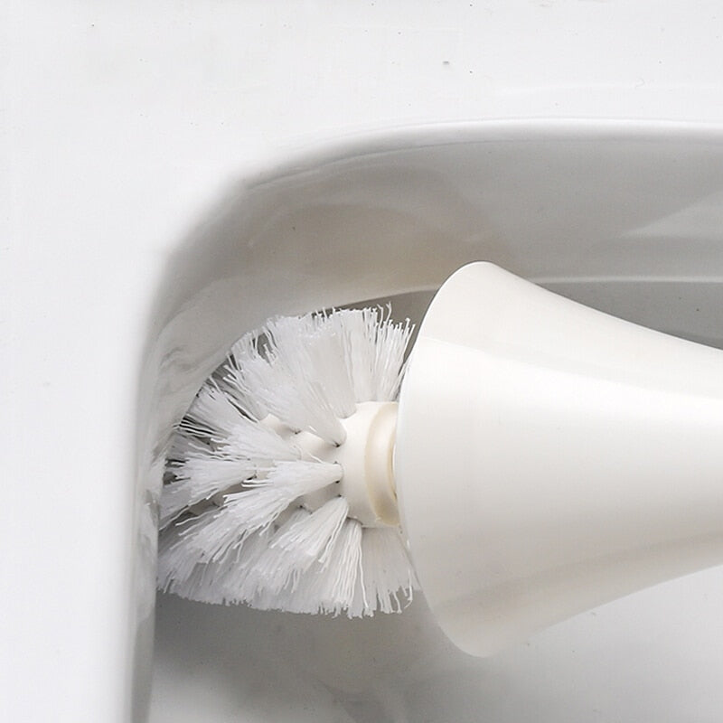 Set de brosse pour toilettes haut de gamme NovaGlide — Anti-éclaboussures, poils durables - Desfino