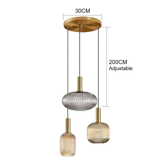 AuraGlass retro LED závěsné svítidlo — svítidlo ve vintage stylu - Desfino