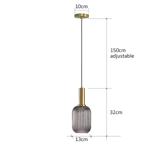 AuraGlass retro LED závěsné svítidlo — svítidlo ve vintage stylu - Desfino