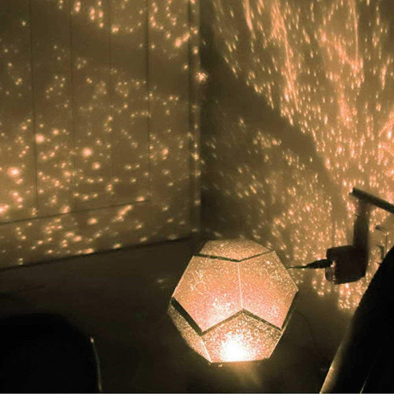 Projetor de céu nebuloso AstraLume — Efeito luminoso de céu estrelado - Desfino