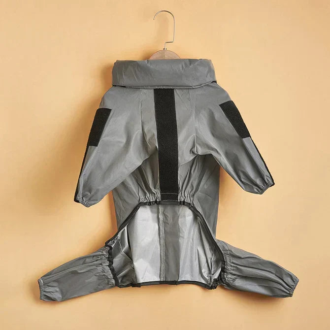 Capa impermeável e refletora para chuva BarkDry — Ajuste UK de perna inteira - Desfino