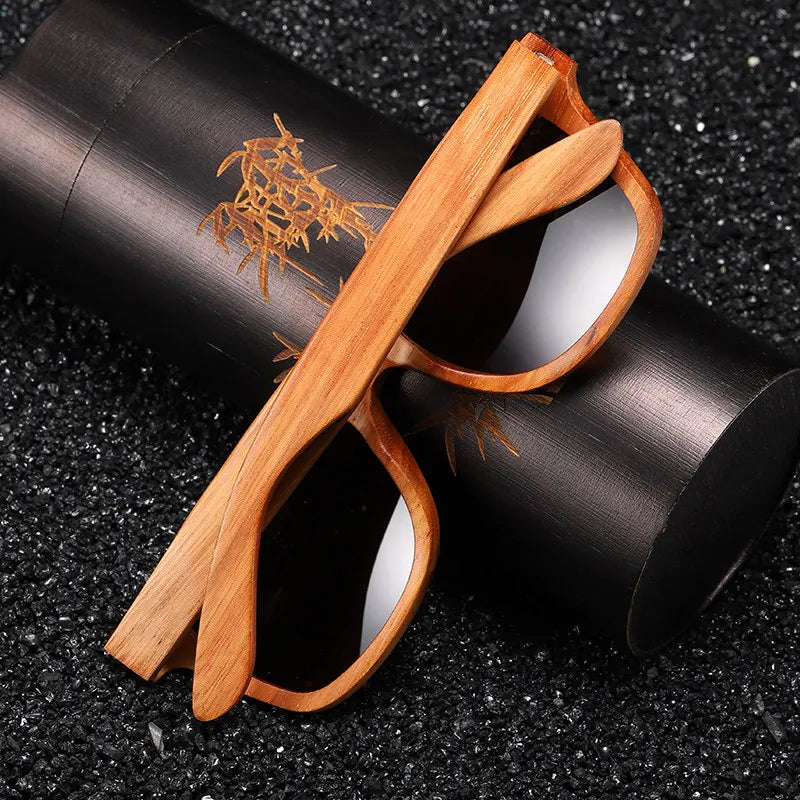 Óculos de sol de bambu polarizados UV400 Verdaro — Lentes premium - Desfino