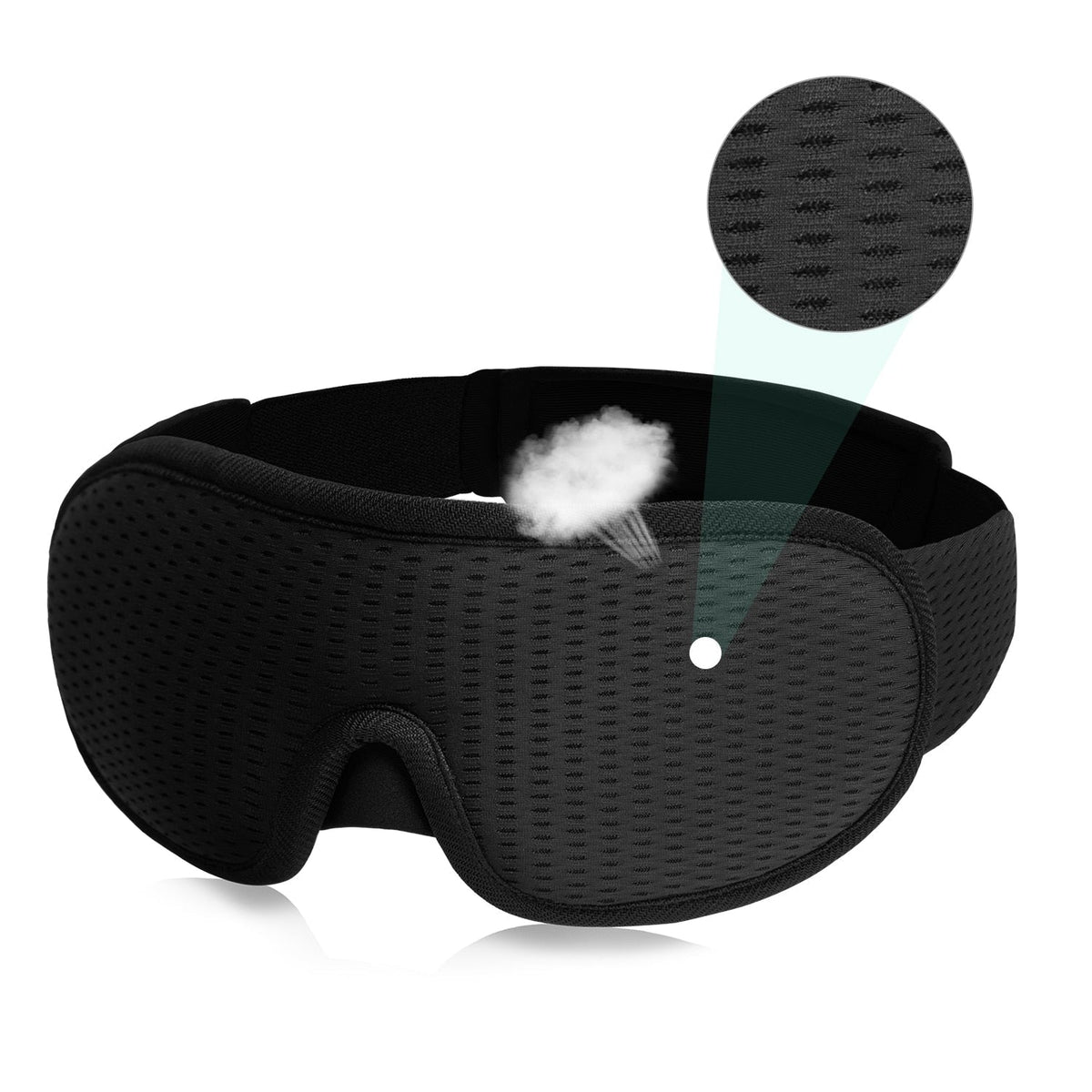 LumaDream 3D-unimaski — pehmeästi pehmustettu, valoa estävä malli - Desfino