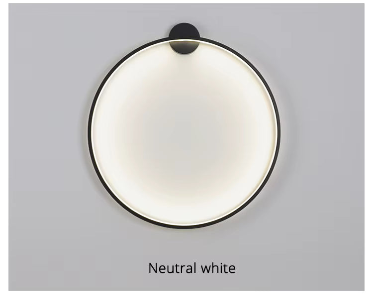 LumaNova rund LED-vägglampa — solinspirerad accentbelysning - Desfino