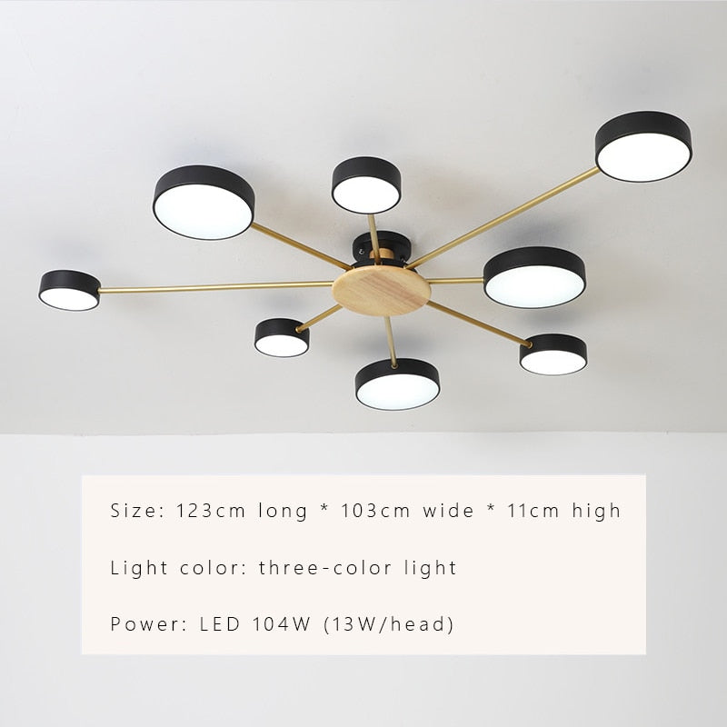 Luminax LED Chandelier — Scandinavian Modern Warm Lighting - Desfino