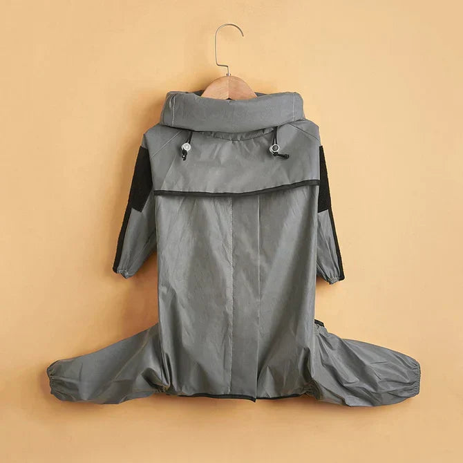 Capa impermeável e refletora para chuva BarkDry — Ajuste UK de perna inteira - Desfino