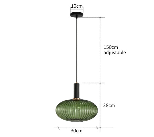 AuraGlass retro LED závěsné svítidlo — svítidlo ve vintage stylu - Desfino