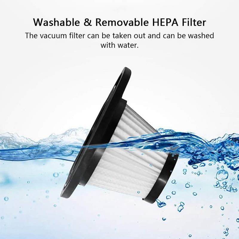 Aspirator de mână fără fir VeloClean, 120W - Putere de aspirare de 6 kPa - Desfino
