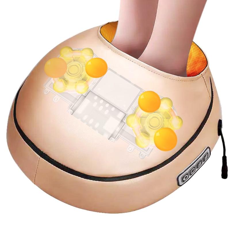 CalmaWell Shiatsu Foot Massager — Heated Air Compression Rollers - Desfino