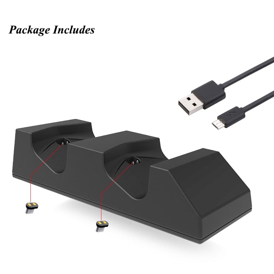 Orion Ladestation für zwei PS4-Controller - 3 Stunden Ladezeit - Desfino