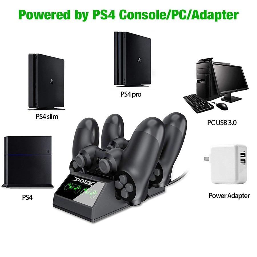 Orion Ladestation für zwei PS4-Controller - 3 Stunden Ladezeit - Desfino