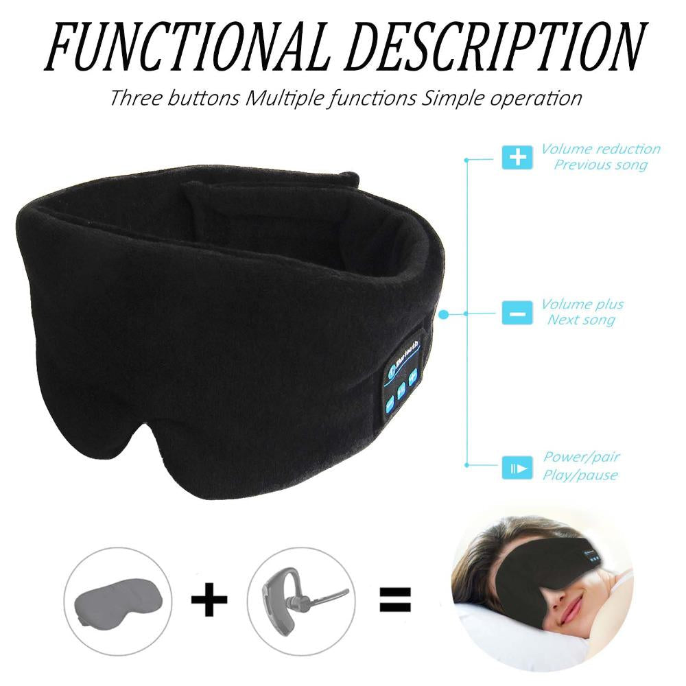 Casque audio sans fil Luna pour dormir — Bandeau antibruit - Desfino
