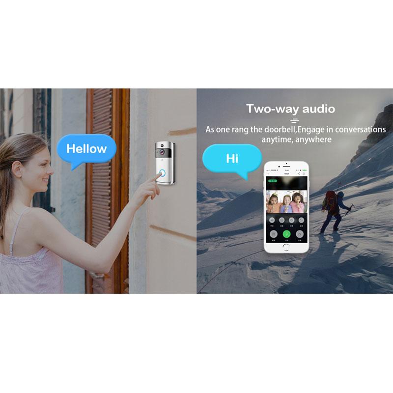 Aleron slimme deurbelcamera — wifi-bewegingsdetectie met meldingen - Desfino