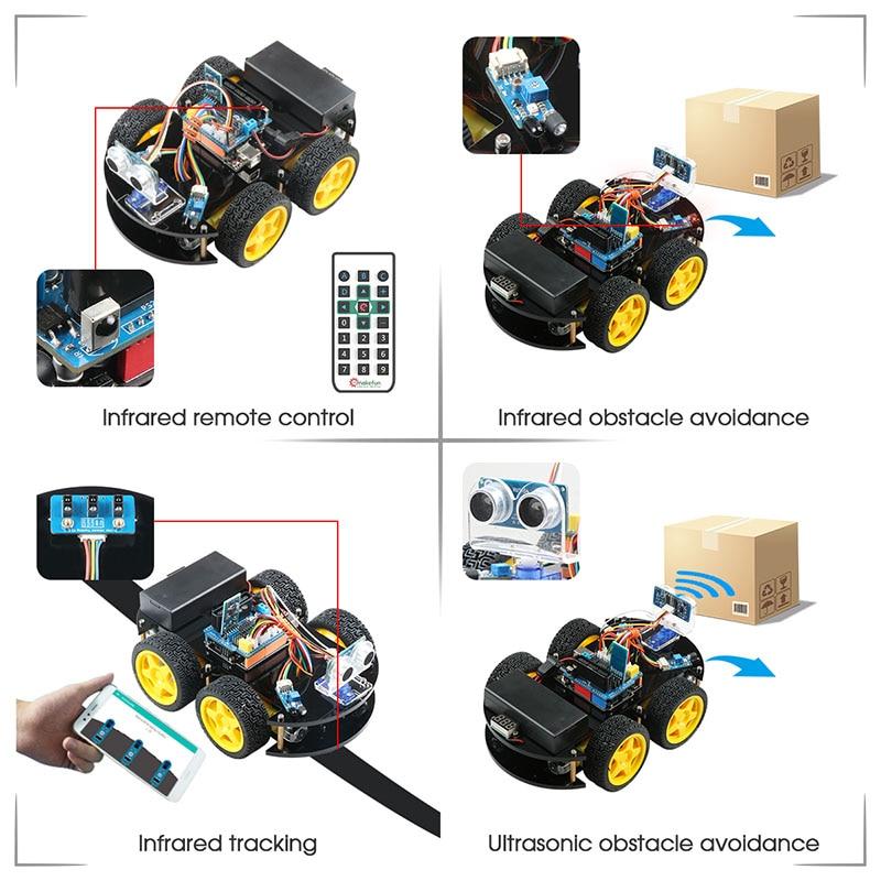 Zestaw robotyki Arduino dla początkujących RoboCraft — nauka przez praktykę - Desfino