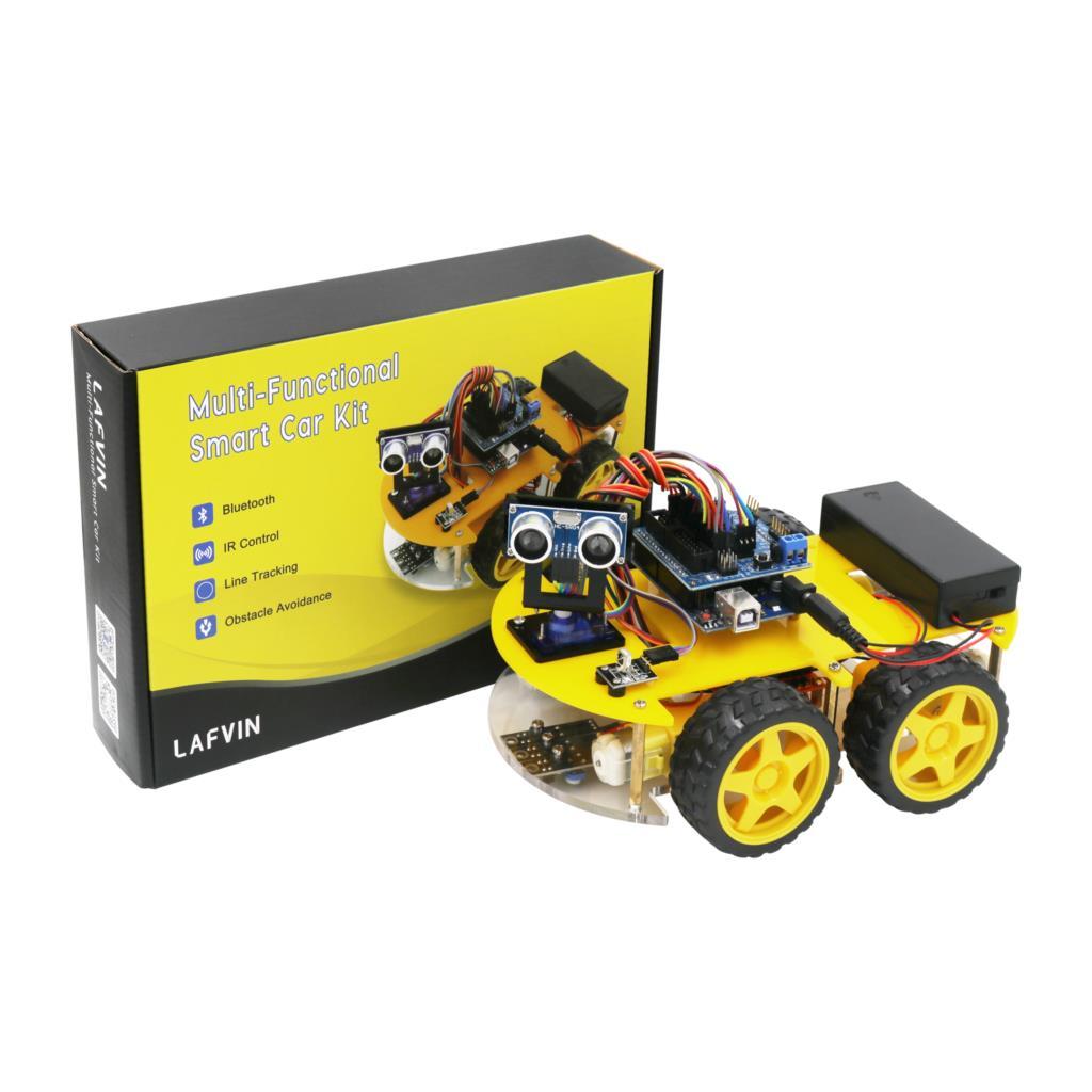 ערכת מכונית רובוטית חכמה ByteRover UNO R3 — מערכת שליטה בבלוטות' - Desfino