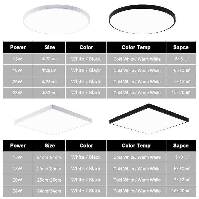 Nowoczesna lampa sufitowa Orvell LED — zintegrowana lampa do wnętrz - Desfino