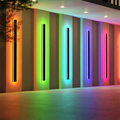 Lampada da parete impermeabile RGB LumaHaven — fascia nera, RF, 358 effetti - Desfino