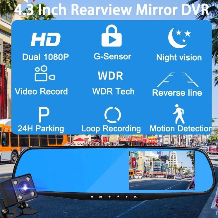 מצלמת דרך Altura באיכות HD של 1080P עם עדשות כפולות, קדמית ואחורית - דספינו