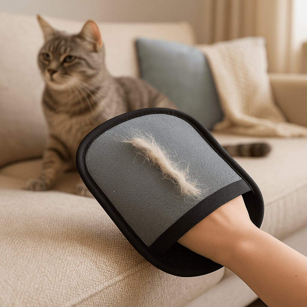 Gants anti-poils pour chats et chiens — Moufles de toilettage - Desfino