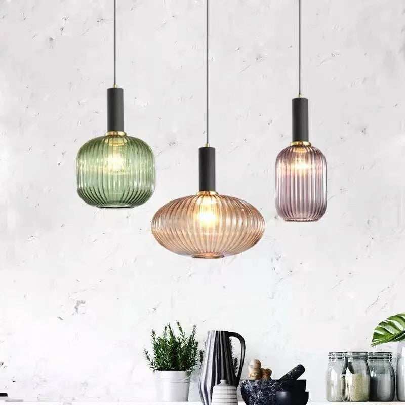 AuraGlass retro LED závěsné svítidlo — svítidlo ve vintage stylu - Desfino