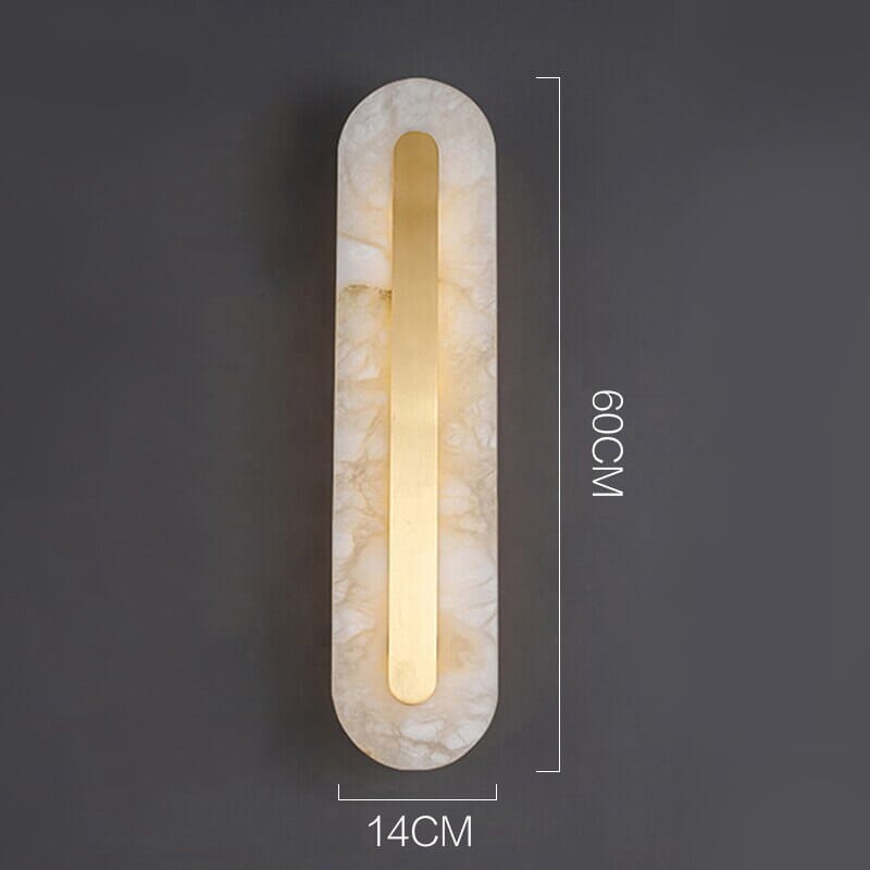 Aurelia Round Marble Wall Light — Timeless Elegant Glow - Desfino