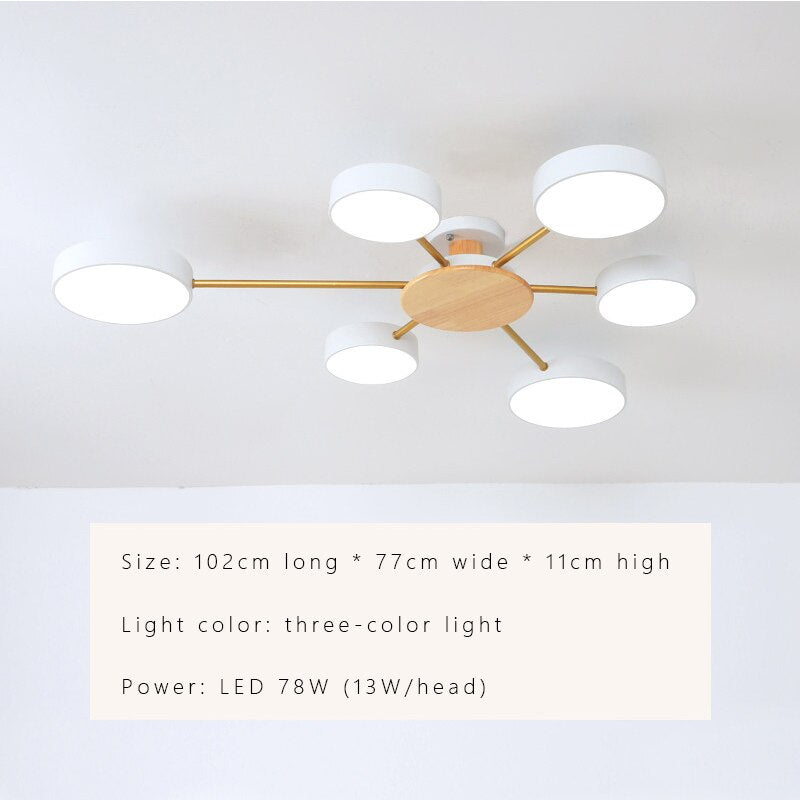 Luminax LED Chandelier — Scandinavian Modern Warm Lighting - Desfino