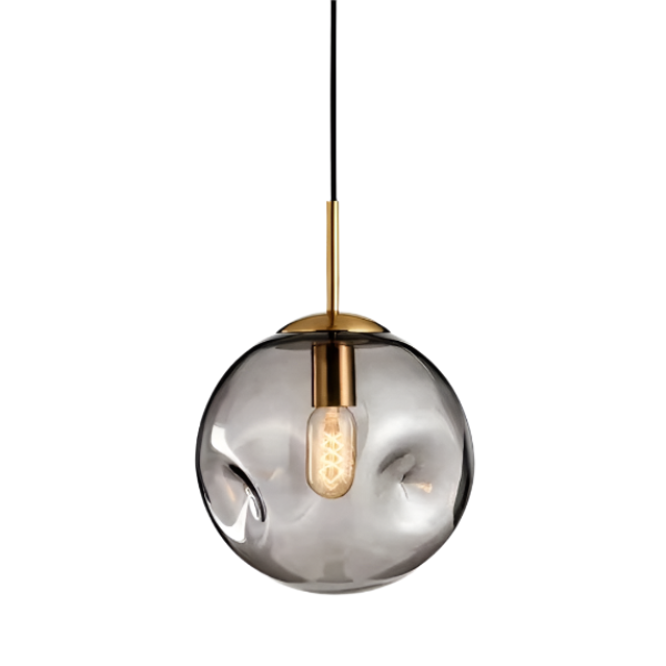 Závěsné svítidlo Aurelle se zlatou skleněnou koulí — moderní design - Desfino