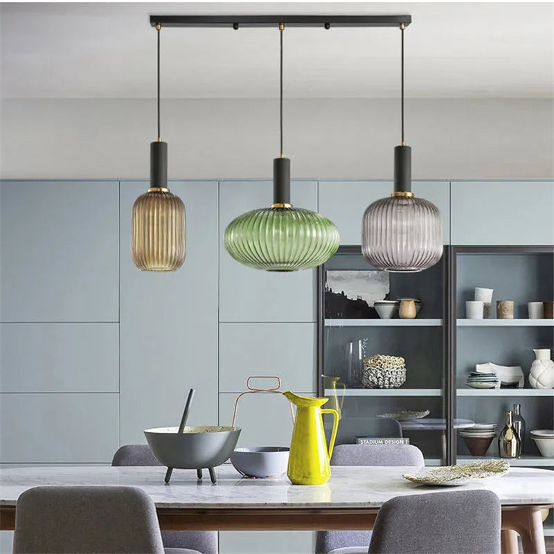 AuraGlass retro LED závěsné svítidlo — svítidlo ve vintage stylu - Desfino