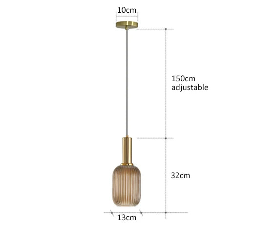 AuraGlass retro LED závěsné svítidlo — svítidlo ve vintage stylu - Desfino