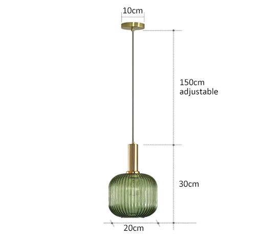AuraGlass retro LED závěsné svítidlo — svítidlo ve vintage stylu - Desfino