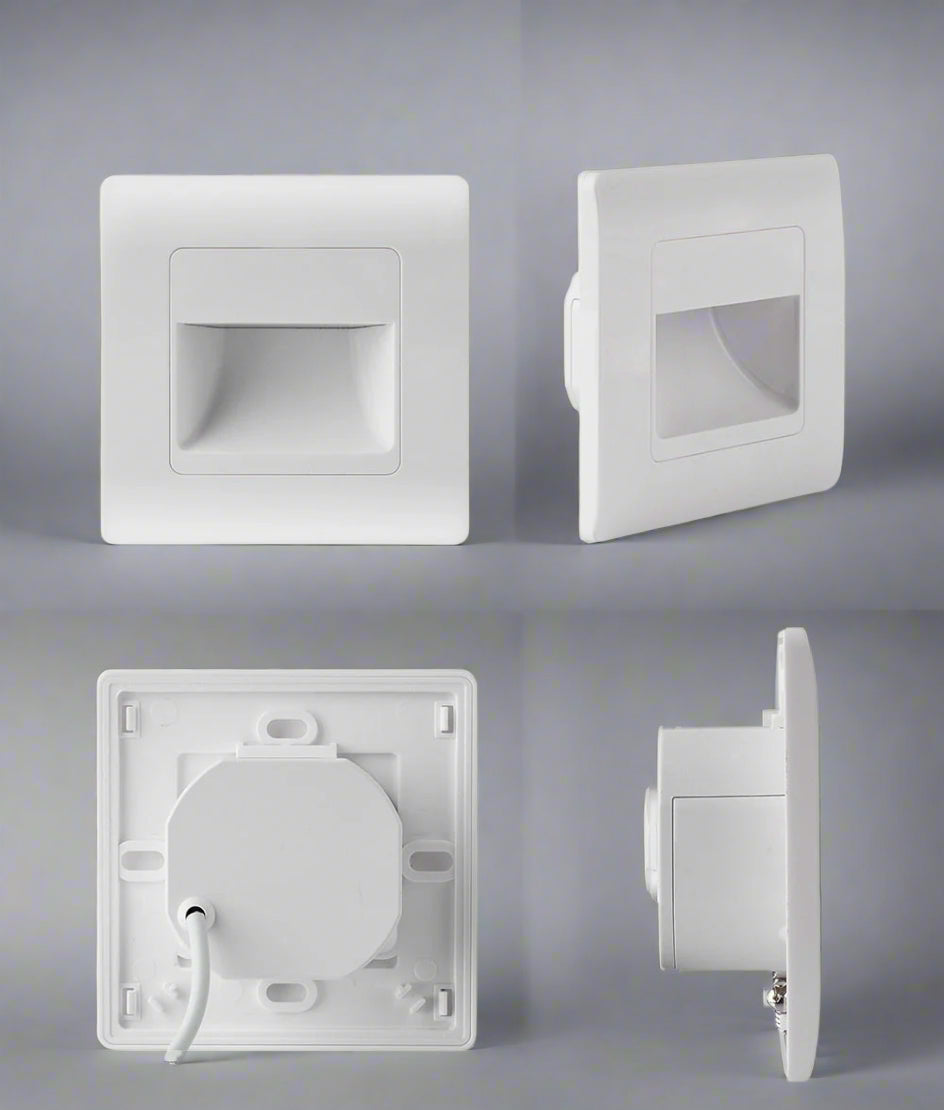 NovaStair 埋め込み型LED階段ライト - PIR、4色、90–260V - Desfino