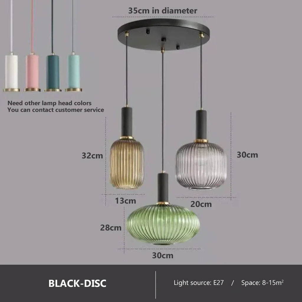 AuraGlass retro LED závěsné svítidlo — svítidlo ve vintage stylu - Desfino