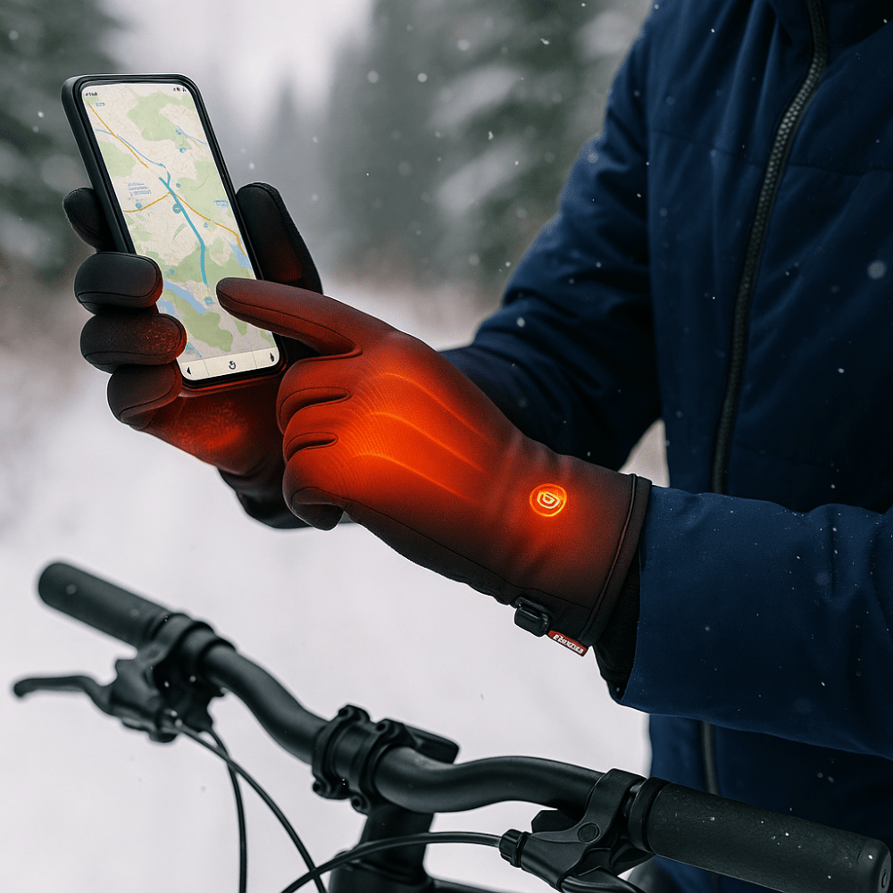 Beheizte thermische Winterhandschuhe – USB-betriebene Heizung, touchscreenkompatibel