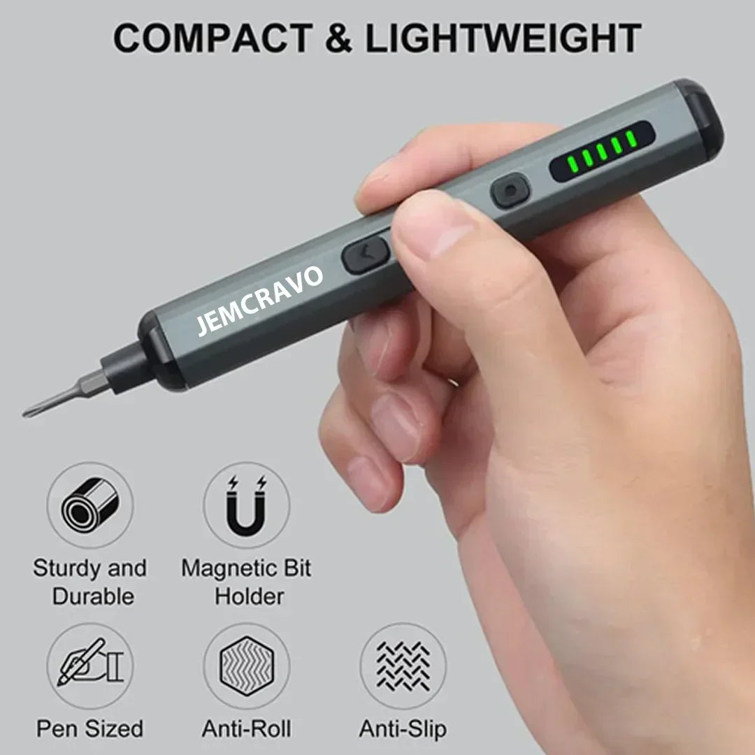 Kit de destornillador eléctrico de precisión LumaGrip 68 en 1 con LED - Desfino