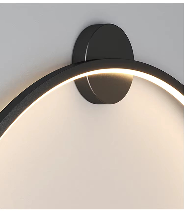 LumaNova rund LED-vägglampa — solinspirerad accentbelysning - Desfino