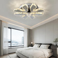 Lunera Fan—Smart Chrome Ceiling Fan, 13-Inch Retractable, Crystal LED - Desfino
