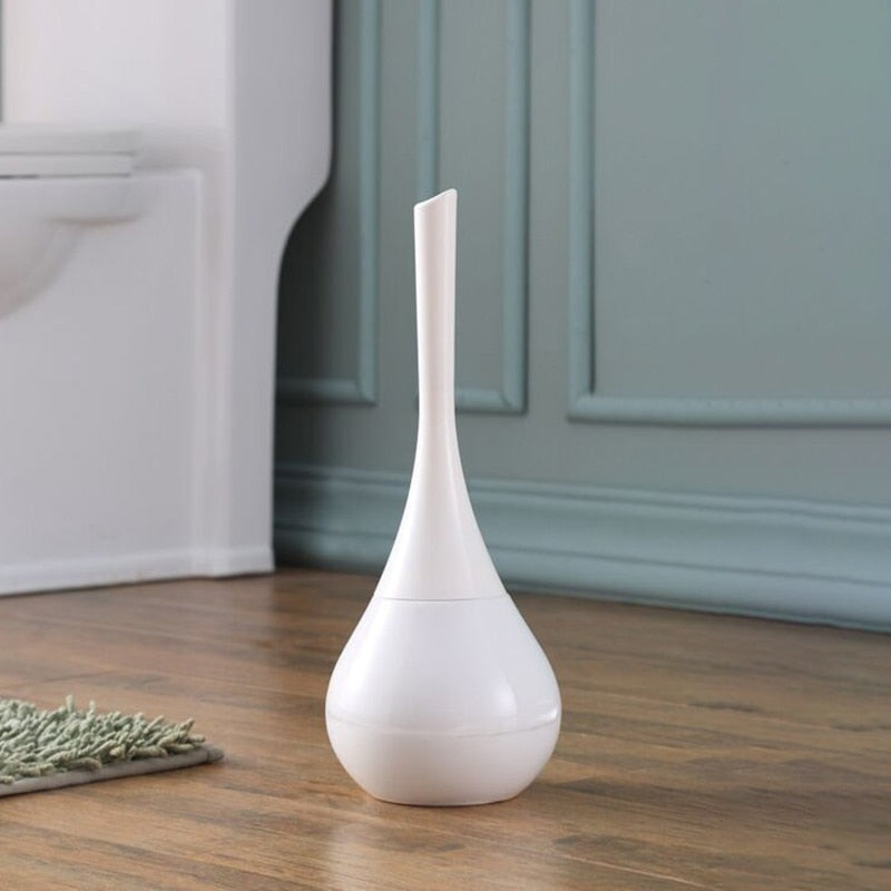 Set de brosse pour toilettes haut de gamme NovaGlide — Anti-éclaboussures, poils durables - Desfino