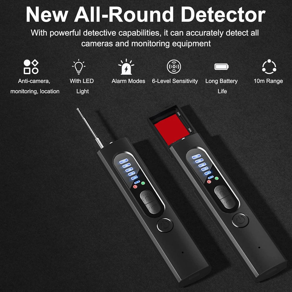 AegisScan hordozható biztonsági szkenner — beépített RF- és GPS-alapú rejtettkameradetektor
