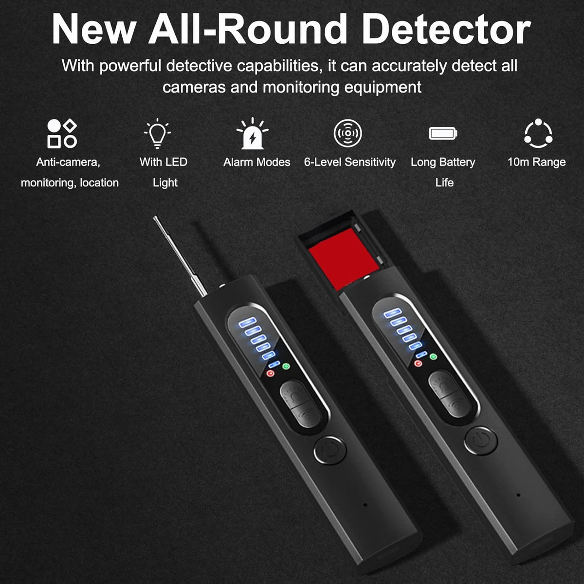 גלאי מצלמות נסתרות AegisScan — מכשיר סריקת RF/GPS - Desfino