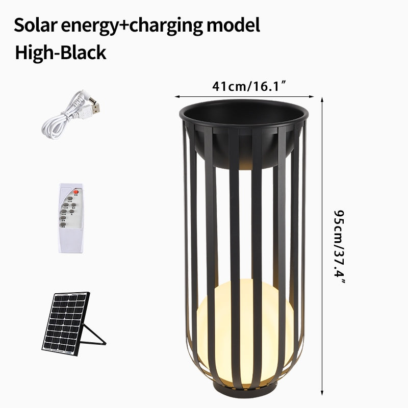 Solar Flower Stand Outdoor Floor Lamp | Desfino